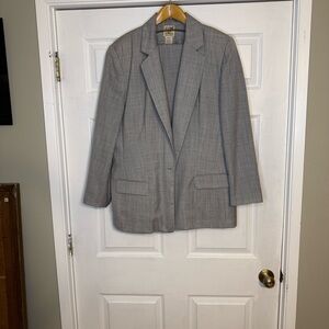 TravelSmith Light Gray Suit Jacket and Pants